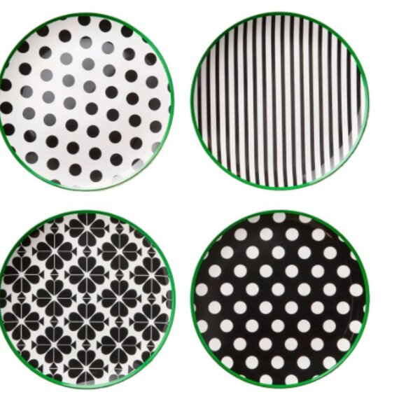 kate spade x target melamine salad plates set of 4 brand new with tags - Picture 2 of 4